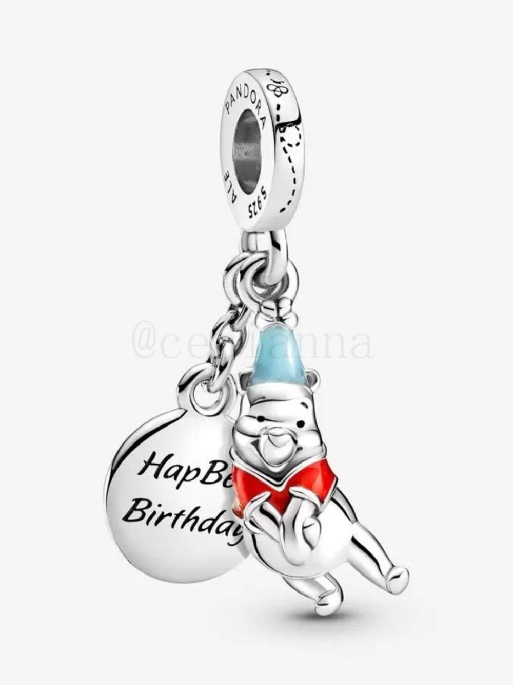 Pandora Disney Winnie the Pooh Birthday Dangle Charm